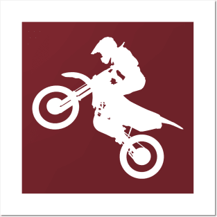 Dirtbike Dirt Bike Biking Jump Stunt Posters and Art